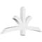 Ekena Millwork Davenport Architectural Grade PVC Gable Bracket, 60"W x 27 1/2"H x 4"D x 4"F, 11/12 Pitch GBP060X28X0404DAV00 - alternate 1